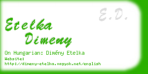 etelka dimeny business card
